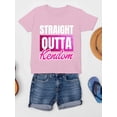 thumbnail image 2 of Straight Outta Kendom T-shirt Youth's -SmartPrintsInk Designs, 2 of 3