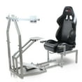 thumbnail image 1 of GTR Simulator CRJ Model Flight Simulator Cockpit Silver Frame with Majestic Black Seat, 1 of 1