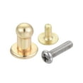 thumbnail image 4 of 4mm Head Dia. Knobs Pull Handle Zinc Alloy Light Gold 12Pack, 4 of 6