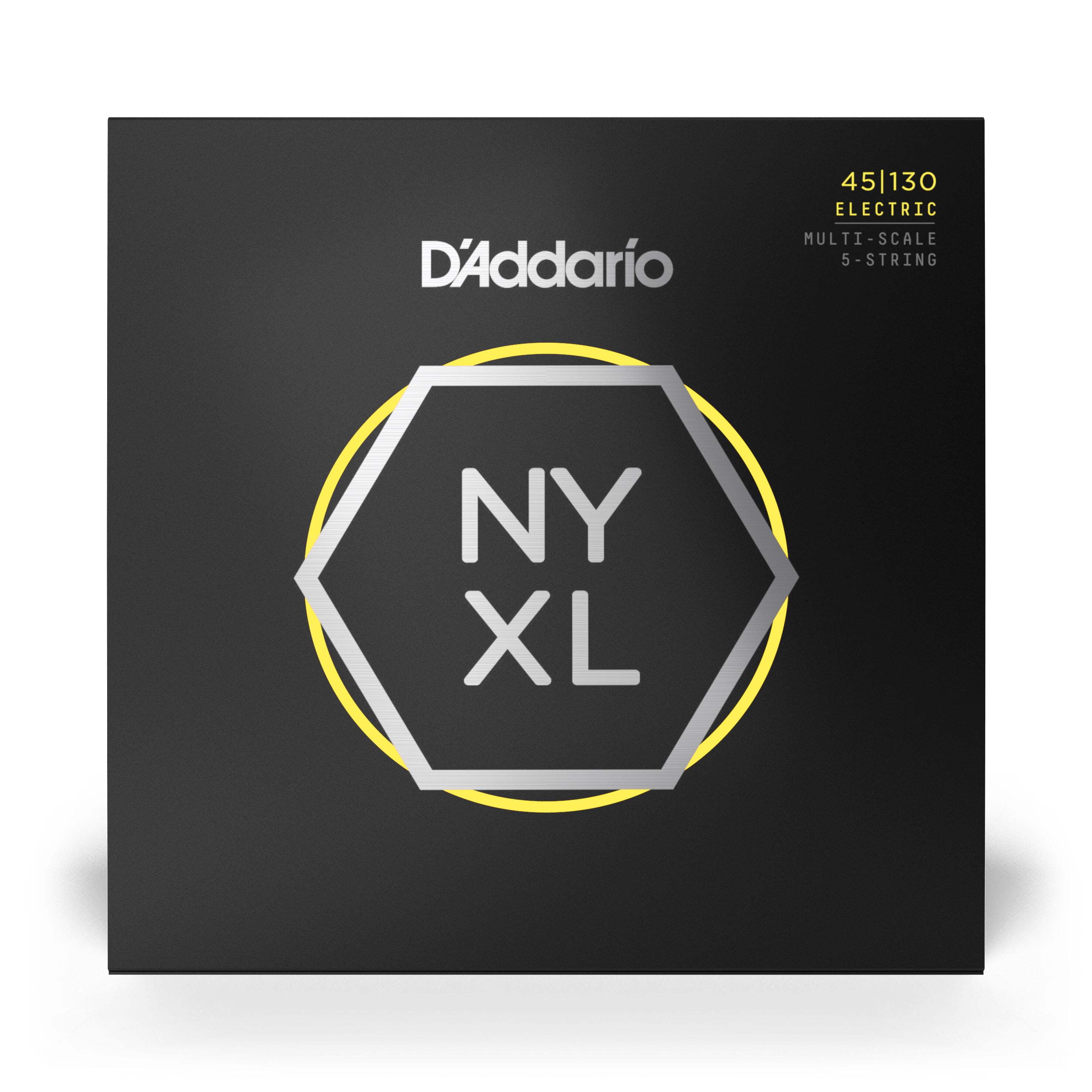 D'Addario NYXL Multi-Scale 5-String Bass Guitar Strings Regular Light (45 - 130)