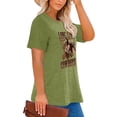 thumbnail image 2 of Anbech RODEO Plus Size T-Shirts for Women Graphic Long Live Cowboys Print Vintage Short Sleeves T-Shirt with Round Neck, 2 of 3