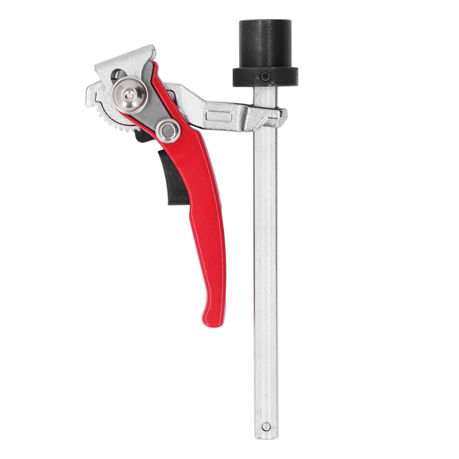 BIMZUC Ratcheting Table Clamp, Chromium Vanadium Alloy Steel Woodworking Quick Action Clamp, 6.3 x 2.36 inches / 160 x 60 mm Clamping Range, Anti Slip