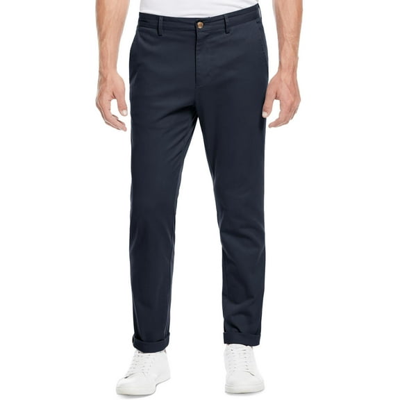 Perry Ellis Mens Twill Slim Fit Chino Pants