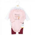 thumbnail image 2 of Hudson Baby Infant Girl Cotton Bodysuit and Pant Set, Pumpkin Spice Date, 6-9 Months, 2 of 5