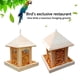 thumbnail image 4 of pstuiky Comedero para pájaros para exteriores paisajismo alimentación de aves forestales comedero automático con suspensión resistente a la lluvia., 4 of 7