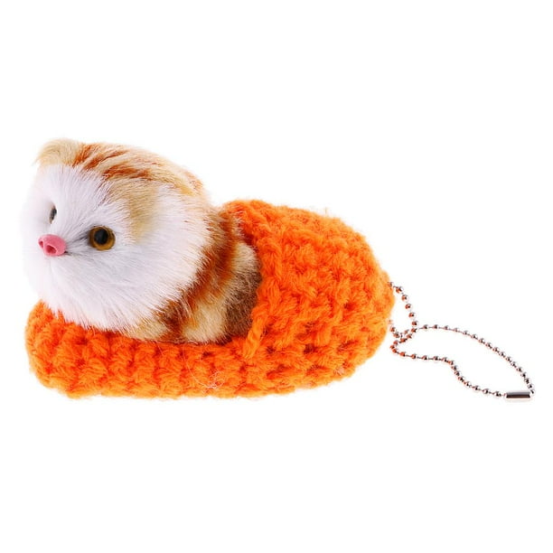 Lifelike Stuffed Animals Toy Plush Soft Toy Cat Children Orange
