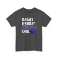 thumbnail image 2 of Jan Feb Kentucky April for University Basketball fan Gift Unisex Heavy Cotton Tee-KBNCKU001-Dark Heather-4XL, 2 of 4