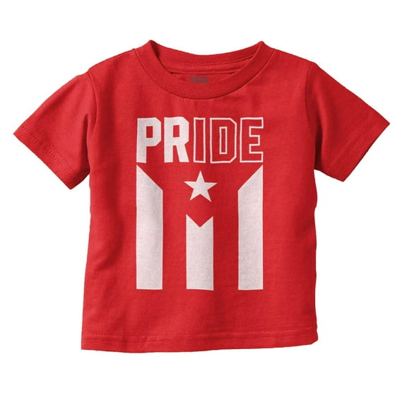 Puerto Rican Pride PR National Flag Toddler Boy Girl T Shirt Infant Toddler Brisco Brands 6M