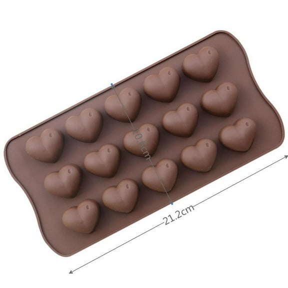 Boutique Clearance Dessert Molds Baking Grids Silicone Silicone Shaped 15 Heart Chocolate Cake Mould
