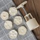 thumbnail image 2 of Magia de cocina: molde para pastel de luna con sellos de flores, material ABS de grado alimenticio, juego de 6 piezas para un uso y limpieza fáciles, agregue un toque de creatividad a su decoración, 2 of 8