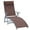 Brown, variant on Outsunny Heavy-duty Adjustable Folding Reclining Chair Outdoor Sun Lounger - Set of 1, Cream