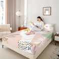 thumbnail image 4 of Homewish Chic Flowers 3pcs Twin Sheet Sets For Teens Boys Girls,Botanical Plants Twin Fitted Sheet,Vintage Aesthetic Breathable Flat Sheet,Lightweight Room Decor, 4 of 7