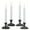 Antique, variant on 612 Vermont LED Electric Window Candles with Sensor Dusk to Dawn, Warm White Flicker Flame or Steady On, USB Low Voltage Adapter (4, Antique Bronze)
