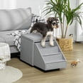 thumbnail image 2 of PawHut 2 in 1 Dog Stairs Ottoman, 4-Tier Pet Steps for Small Medium Dogs, 2 of 10