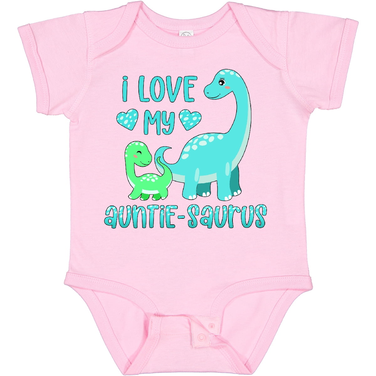 Inktastic I Love My Auntie-saurus Cute Brontosaurus Family Boys or Girls Baby Bodysuit