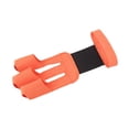 thumbnail image 2 of Guantes de tiro con arco de microfibra duraderos para jóvenes. Naranja, 2 of 8