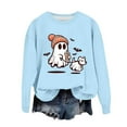 thumbnail image 1 of WEAIXIMIUNG Chandails en Molleton pour Femmes Coupe Ample Automne Imprimé Col Rond Pull Décontracté Manches Longues Blouse Ample, 1 of 4