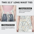 thumbnail image 6 of Pioneer Flower Floral Print Pattern Apron-Garden Aprons for Women with Pockets-Cotton Linen Waterproof Kitchen Cooking Gardening Aprons Adjustable for Kitchen,Cooking,BBQ and Salon 33x27 Inch, 6 of 7