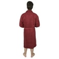 thumbnail image 6 of Men’s 100% Terry Cotton Bathrobe Toweling Robe Maroon Small, 6 of 7