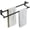 24“-round-matte Black, variant on Double Towel Bar, SUS304 Towel Racks for Bathroom Wall Mounted 2-Tiers Ladder Towel Rails, Space Saving Bathroom Towel Holder Shelves Rack, Long Towel Hanger (16“-Round-Matte Black)