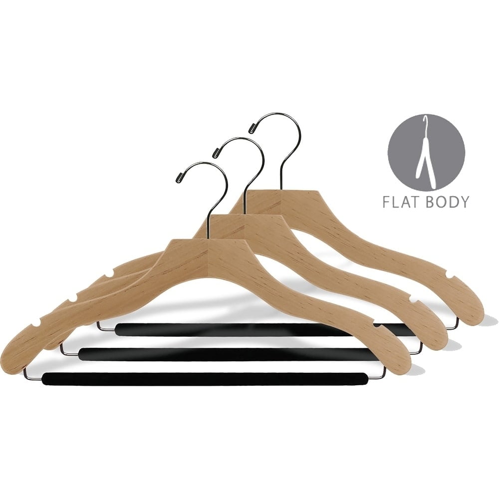 what we want WOODHANGER ウォルナット Amazon.com: Coat Hanger Wooden Hangers 4 Pack Wooden Clothes