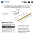 thumbnail image 5 of Hickory Hardware P1029-22-2C 22 In. Cadmium Center Mount Drawer Slide, 5 of 6