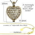 thumbnail image 5 of Nana Heart of Hearts Birthstone Adult Female Locket Pendant, Sterling Silver & Mother of Pearl, W/ a 22" Adj Box Chain, Yellow - June, 5 of 7