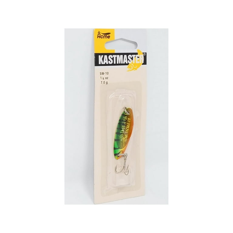  Acme Kastmaster 6 Pack Fishing Lures - 1/4 oz and 1/8 oz  Kastmasters in Firetiger, Rainbow Trout and Watermelon Colors. : Sports &  Outdoors