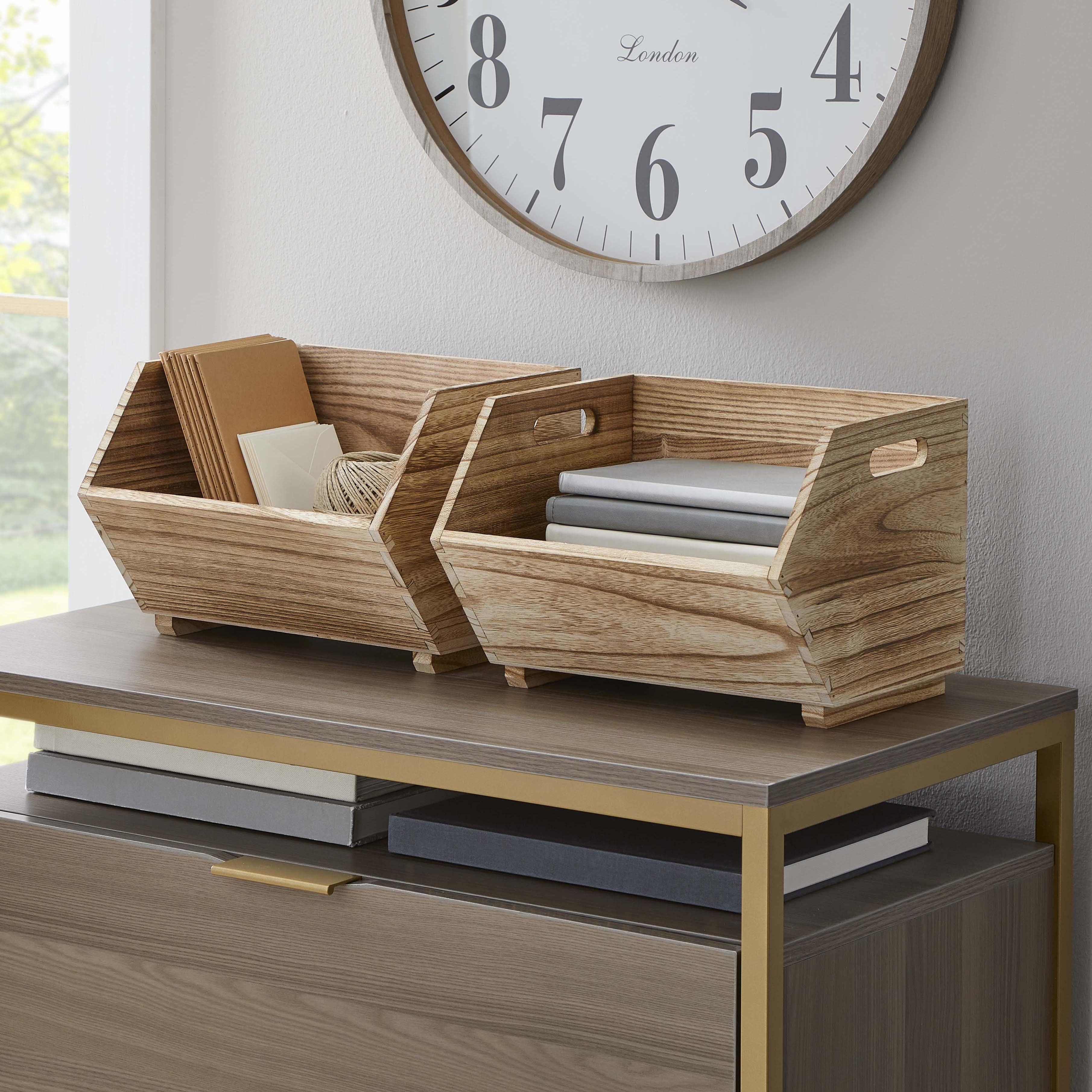 Better Homes & Gardens 2-Piece Wood Storage Bins photo 4
