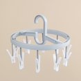 thumbnail image 2 of Foldable Hanger with Clips Non-slip Laundry Hangers for Household Accessories(3#), 2 of 10