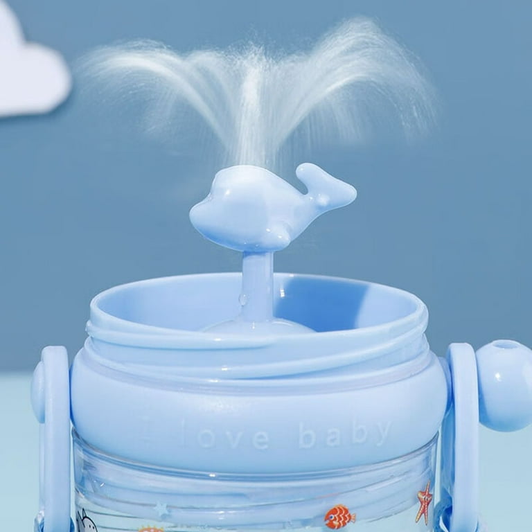 250ML Baby Drinking Cup Funny Water Whale Spray Sippy Cup Portable Toddler  Cups Summer Water Cup
