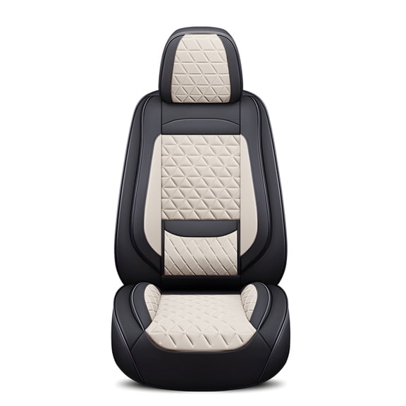 Leather Car Seat Cover – Full Set, Durable, Breathable, Universal Fit for Cars, SUVs, and Trucks