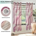 thumbnail image 3 of Yayeee Window Curtains Light Filtering 63"x42" Grommet Panel Pair Home Living Room Decor, Pink Brown Pattern, 3 of 7