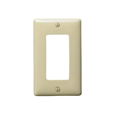 Hubbell Wiring Device-Kellems Rocker Wall Plate,1 Gang,Ivory HAWA NP26I