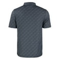 thumbnail image 3 of Men's Cutter & Buck Black Ohio State Buckeyes Pike Eco Pebble Print Stretch Recycled Polo, 3 of 3