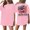 Pink, variant on American Flag Blouse Women Patriotic 250th Anniversary Short Sleeve Crew Neck Tops 1776-2026 Stars and Stripes Casual Tunics S