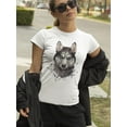 thumbnail image 2 of Beautiful Watercolor Husky T-Shirt Women -Image by Shutterstock, Female Small, 2 of 4