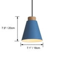 thumbnail image 7 of Kiven Plug in Pendant Light,Blue Modern Hanging Light Fixture with Plug in Cord and On/Off Dimmer Switch,7.1" Iron Lampshade for Dining Room Bedroom Foyer Hallway Kitchen Island E26 Socket, 7 of 7