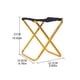 thumbnail image 4 of Wosthever Taburete plegable para pesca al aire libre, aleación de aluminio, tela Oxford, 80 KG, sillas de carga, picnic, asiento de bolsillo carpas Amarillo, 4 of 6