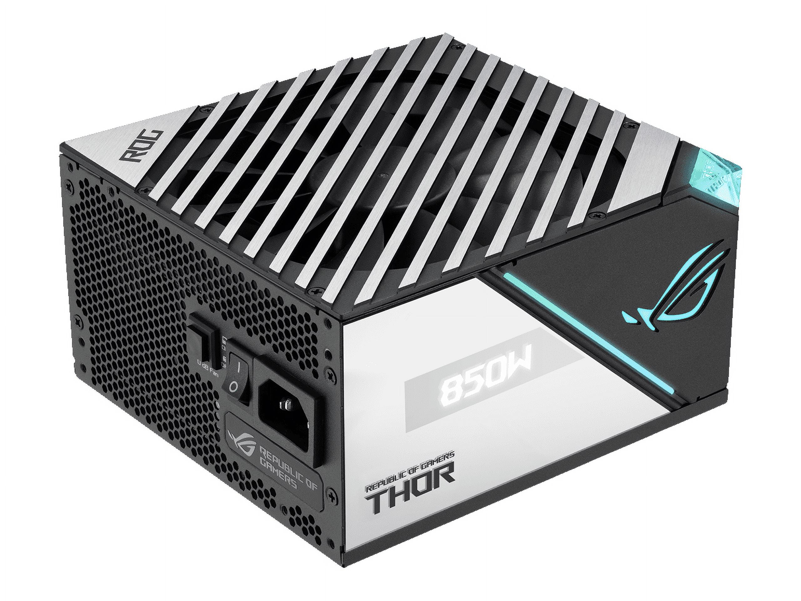 ASUS ROG Thor 850W Platinum II (850Watt, Fully Modular Power Supply, 80+ Platinum, Lambda A++ Certified, ROG heatsinks, 135mm PWM fan, 0dB Mode, OLED ASUS ROG Thor 850W Platinum II (850Watt, Fully Modular Power Supply, 80+ Platinum, Lambda A++ Certified, ROG heatsinks, 135mm PWM fan, 0dB Mode, OLED