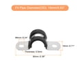 thumbnail image 2 of 22Pack 5/8" Cable Clamp U Shape Stainless Steel Rubber Cushioned Pipe Strap, 2 of 5