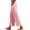 Pink, variant on Qulqfy Cotton Linen Pants for Women Casual Travel High Waist Pull-On Wide Leg Gray Baggy Pants 3XL