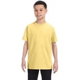 thumbnail image 2 of Hanes Authentic TAGLESS Kid`s Cotton T-Shirt, L, Daffodil Yellow, 2 of 2