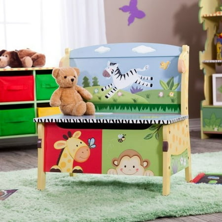 Teamson Design Sunny Safari Toy Box with Chest