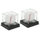 thumbnail image 1 of Uxcell 2pcs Caja de Exhibición de Béisbol con Base de Madera Cubo de Acrílico Transparente para Sostener, 1 of 5