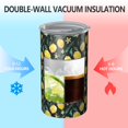 thumbnail image 2 of 20oz Coffee Tumblers Yellow Lemon Fruit Flowers Black Pattern Stainless Steel Vacuum Insulated Travel Tumbler Coffee Cups Mug with Lid and Straw with Cleaning Brush for Cold & Hot Drinks, 2 of 5