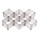 thumbnail image 1 of 6 unids/set ropa interior sujetador calcetines almacenamiento caja de plástico organizador caja escritorio cajón divisor café, 1 of 8
