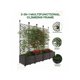 thumbnail image 3 of 4-piece plastic plant box con metal trellis: raised garden cama para climbing plants, outdoor planter para patio, balcony, y backyard, 3 of 7