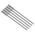 thumbnail image 2 of 5PCS Impact Drill Bits with Carbide Tip Rotary Hammer Bit 2 Flute Spiral Bits for Brick Concrete 210mm 6mm / 0.24in, 2 of 5