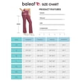 thumbnail image 7 of BALEAF Women's Fleece Lined Pants Yoga Pants Warm Thermal Winter High Waisted Straight Leg Leggings with 6 Pockets Wine Red XL, 7 of 7